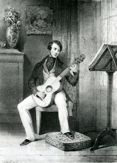 The Guitar Player by Jules David